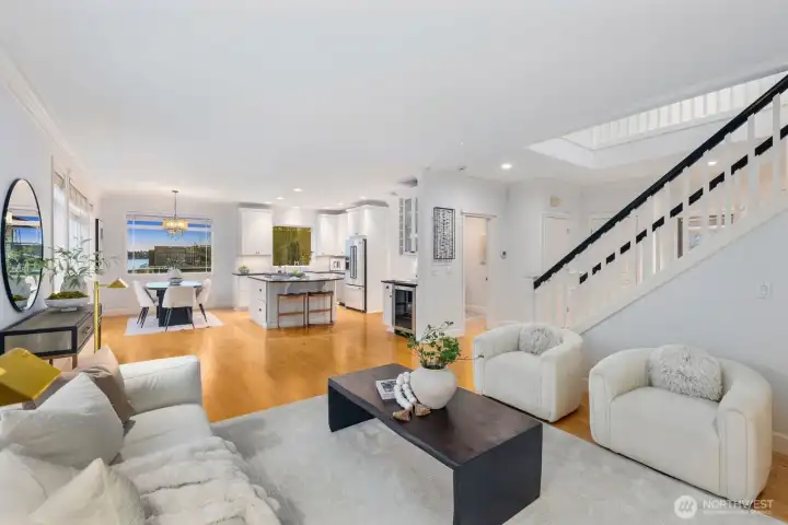 Beautiful large open concept floorplan