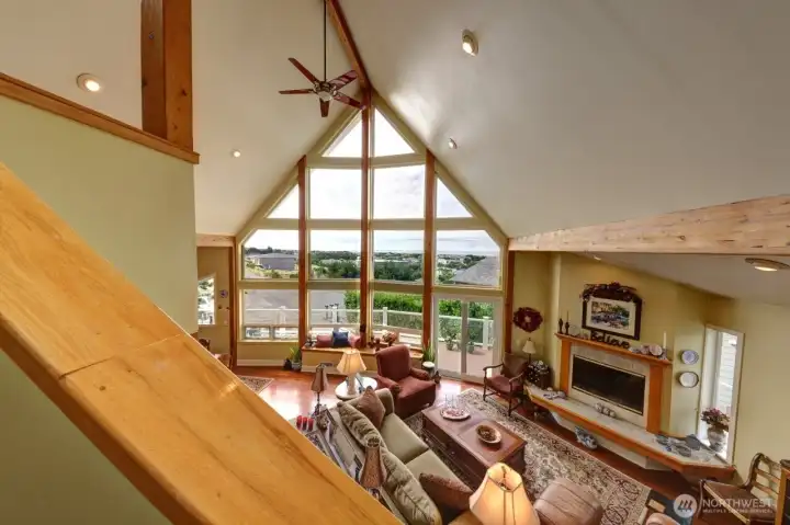 Here is another view of the Great Room living area taken from the loft Primary Bedroom.