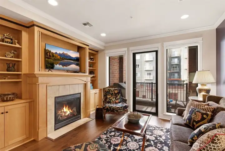 Such a great space for you to enjoy the outside and also the Gas fire place.