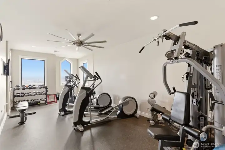 Great work out area with a view for just the 505 Community.