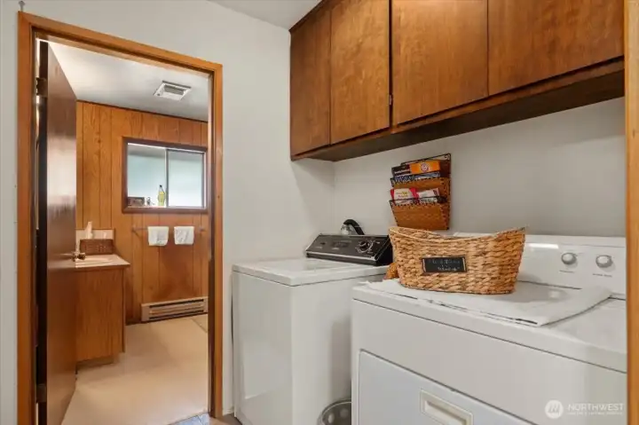 Laundry off the kitchen