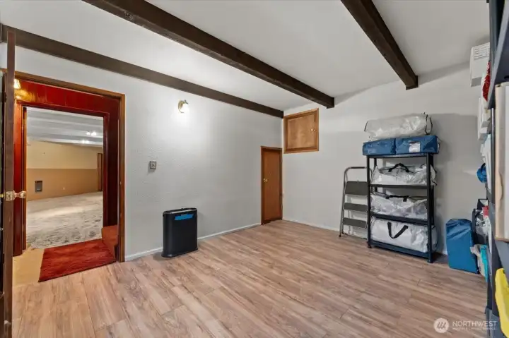 Storage room in basement
