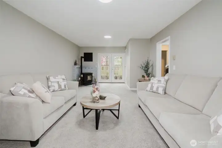 Downstairs family room