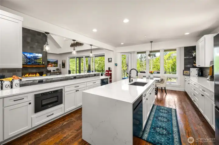 Abundance of custom cabinetry for more storage than you could need.