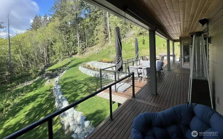 Over 1,000 SF of decks (upper and lower) are great for entertaining.