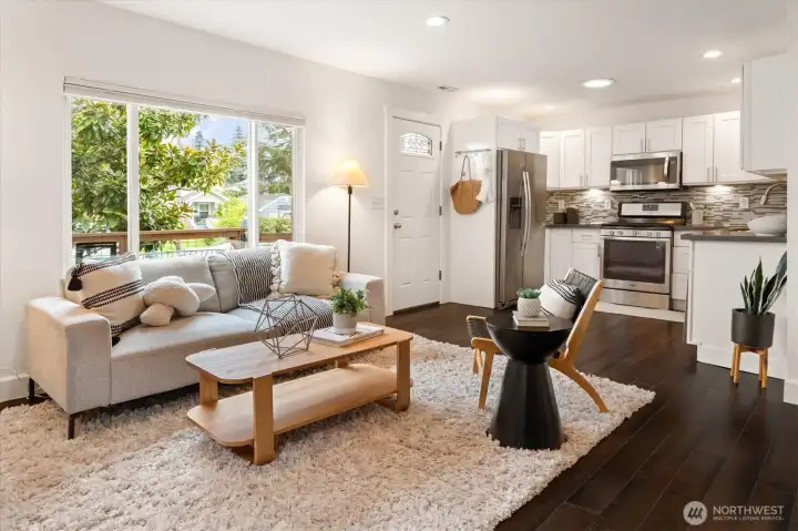 Kitchen and Living Room
