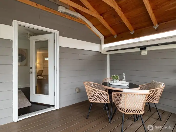 Back Yard Covered Deck