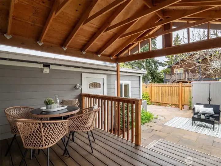 Back Yard Covered Deck
