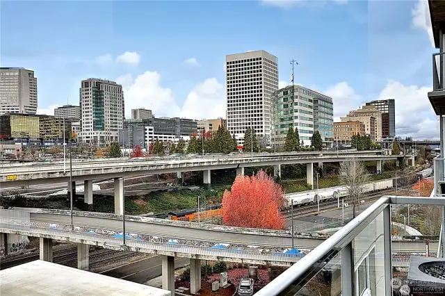 Here is another view of majestic downtown Tacoma, seen from the city side of the Esplanade.