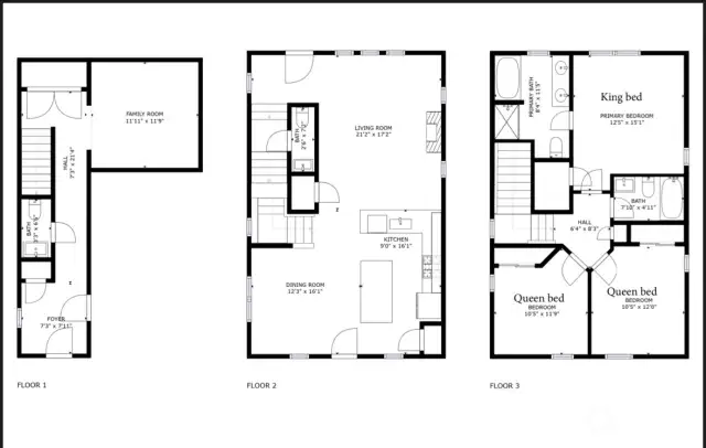 Here is a copy if the floor plan minus the garage. Thank you for visiting 'Beachwood'. We hope you will come and visit soon!