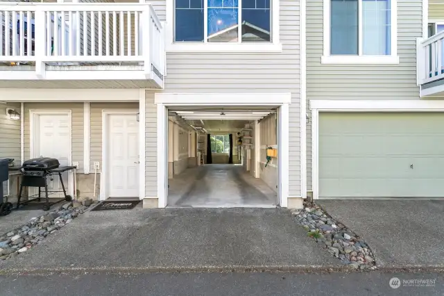 Private garage with alley access.