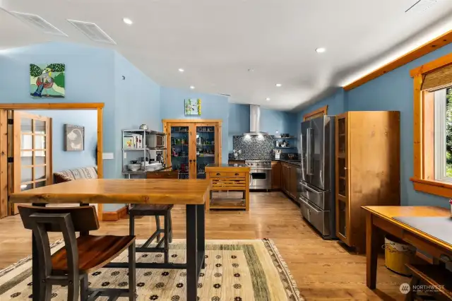 Kitchen and dining space.