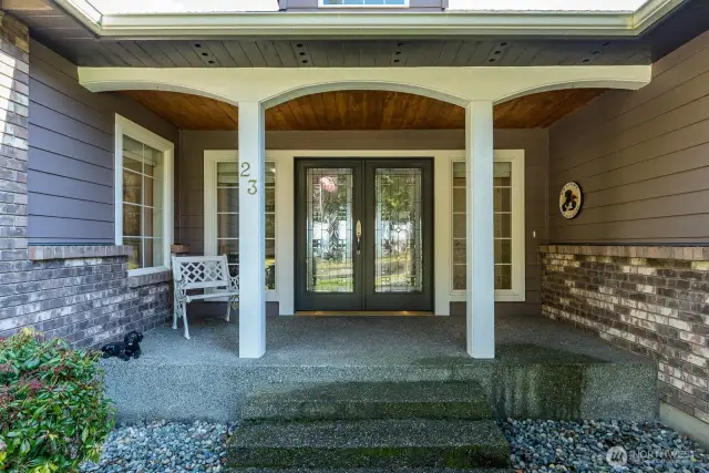 A welcoming entrance isn't just about looks - it's a subtle invitation into the world of the homeowners. A well-maintained front door suggests care and pride in the living space within and sets the tone for the entire home, reflecting values and lifestyle. 2 steps in the right direction...