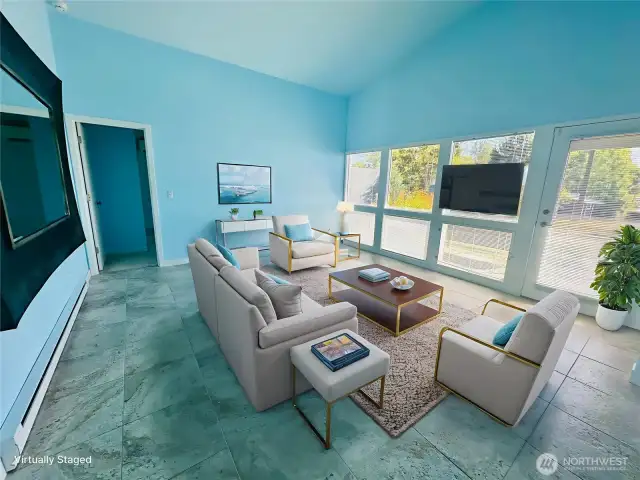 Separate entrance guest suite.