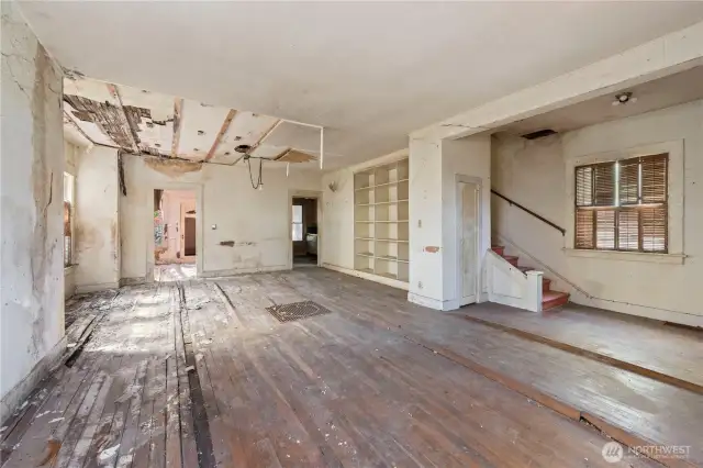 There are many repairs needed; this home likely is a tear down.