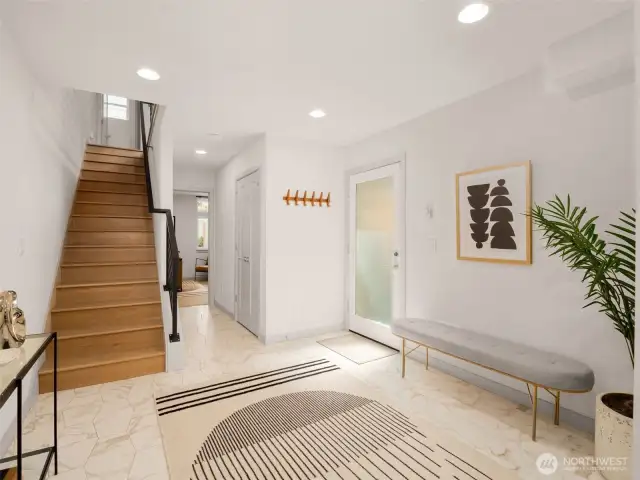 Main level entry