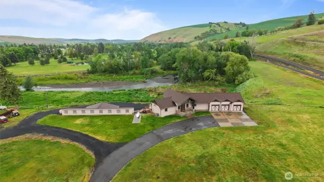 Approx 4 acres surround this lovely property
