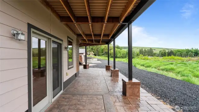 Lower level patio