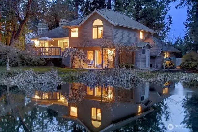 Winter View of Home & Pond
