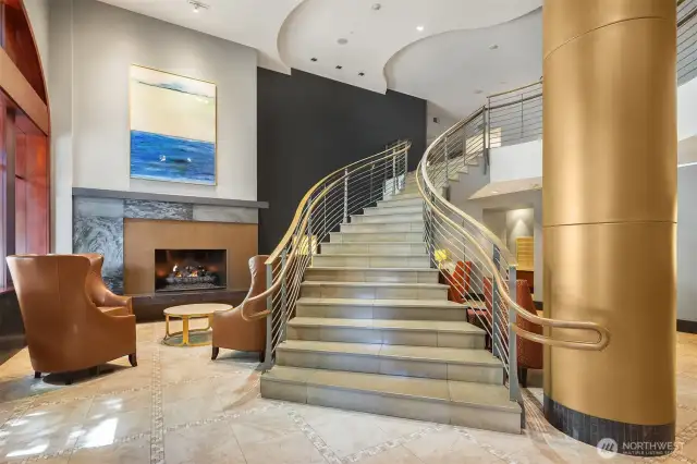 Gorgeous lobby greets you