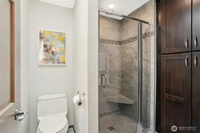 More storage in the shower area!