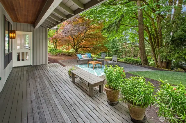 Deck off family room/kitchen and living areas provide plenty of access to the outdoors!