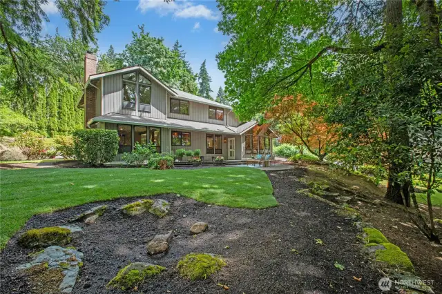 Sitting up above the street, you'll love the privacy here!