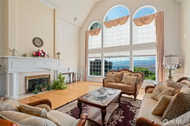 Formal Living with a window wall