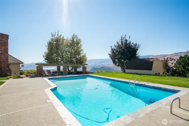 Newley refurbished in-ground pool.