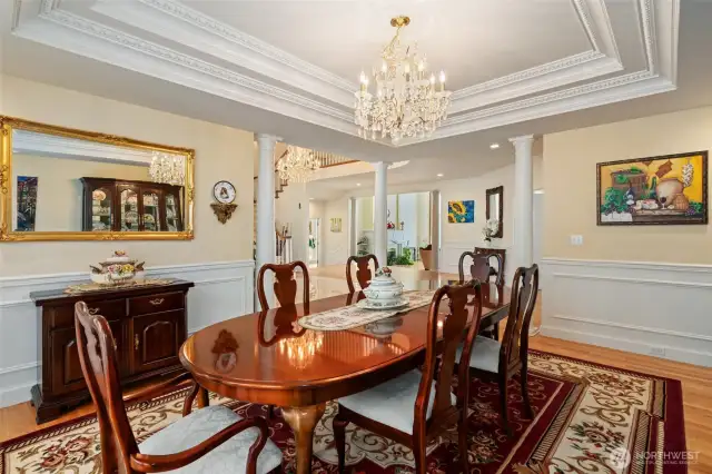 Columns, & Lovely trim detail
