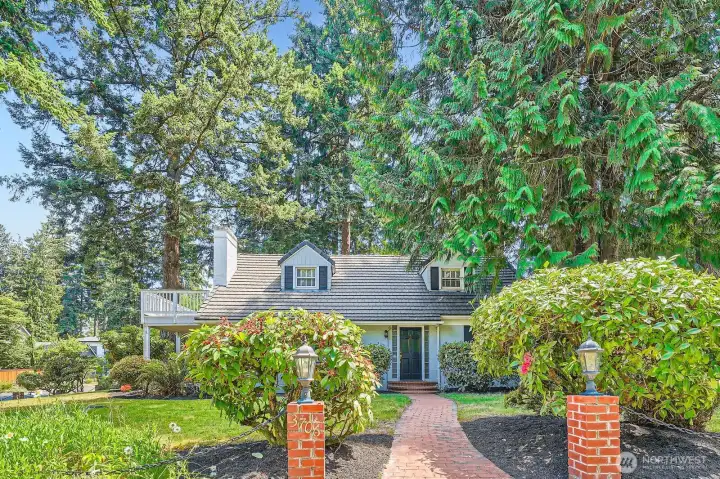 Front entry faces the west.