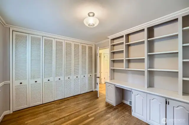 Den/bonus room with closet space