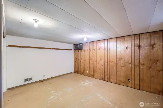 Basement bedroom