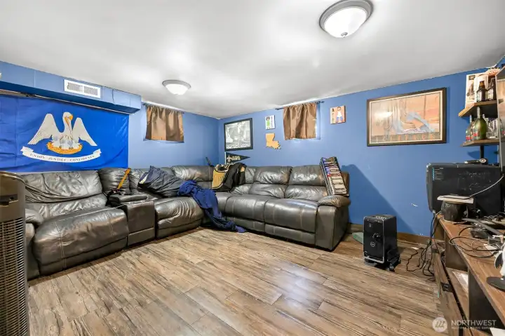 Basement Finished Entertainment Room