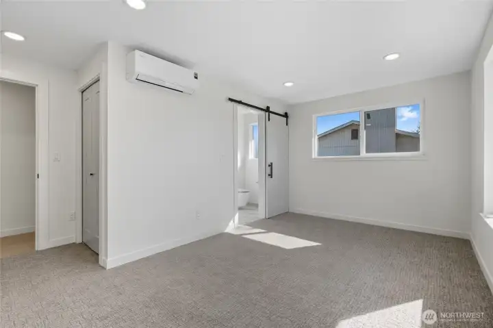 Upper ensuite bedroom and 3/4 bath