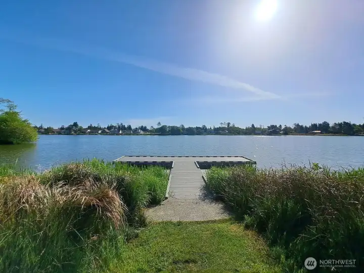 walk to the park with the lake and fishing