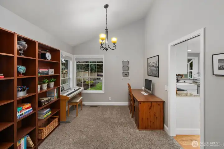 Formal Dining Room currently being used as an office