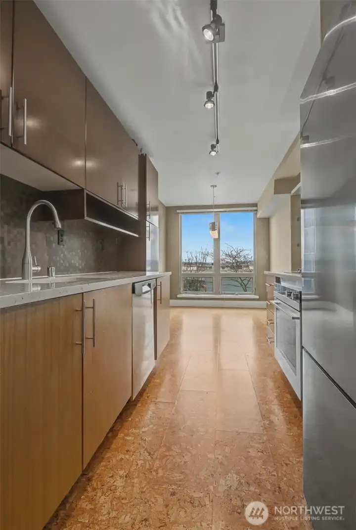 Kitchen Looking at Dining Area.