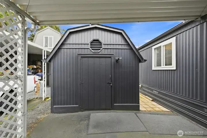 Insulated storage shed