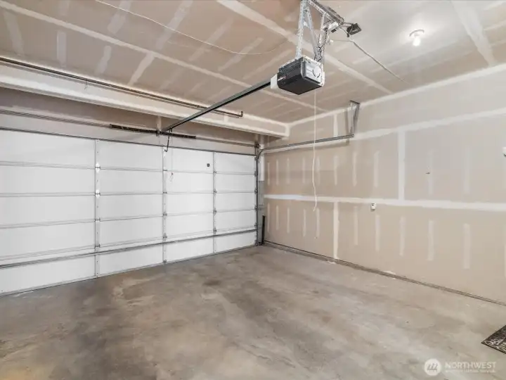 Oversized two car garage more than just a place for your vehicles, this massive garage offers the extra depth and width needed for a home workshop, gym, or serious storage.