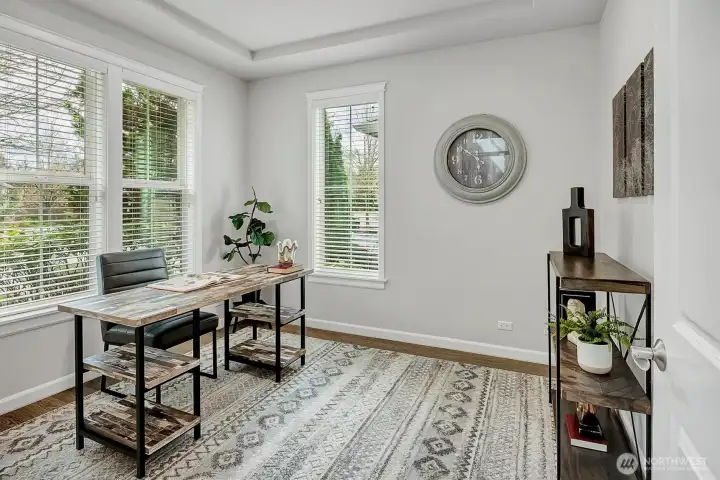 Office/Den as you enter home with Mountain views