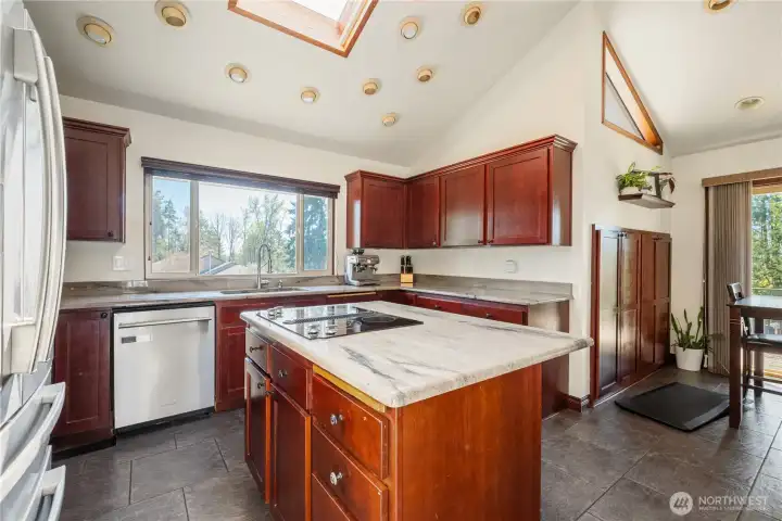 Kitchen Island & Cooktop