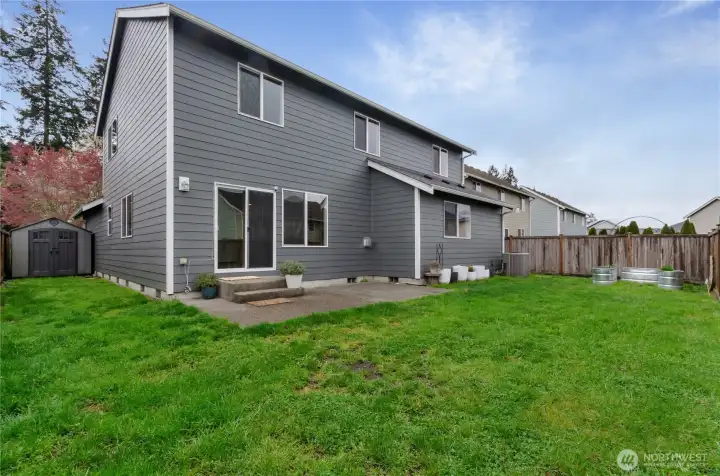 Small enough to easily maintain, enough space to comfortably entertain