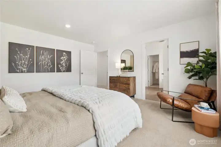 Primary Bedroom. Photos are for representational purposes only, colors, elevation and features may vary.