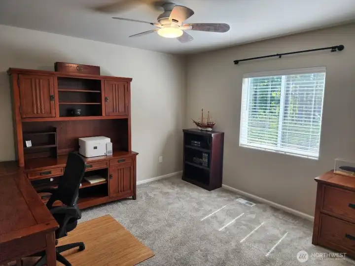 Third bedroom is currently used as an office.