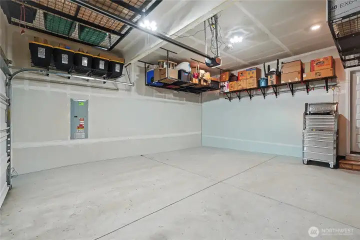 Lots of storage in the garage!