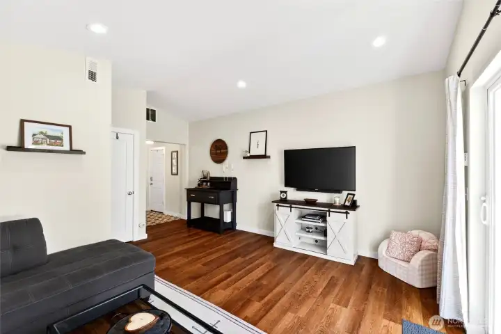 Family Room with vaulted ceilings.