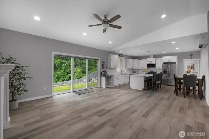 Entertain with ease in this spacious open floor plan with seamless indoor-outdoor flow.