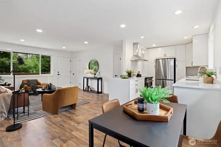 Eat-in Kitchen space and open concept main living Eat-in Kitchen space and open concept main living