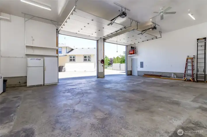 Fridge and freezer are included.